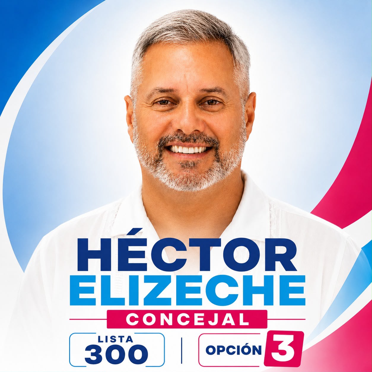 Héctor Elizeche, candidato a Concejal de Asunción 2026 por Lista 300 Opción 03 del Partido Patria Soñada